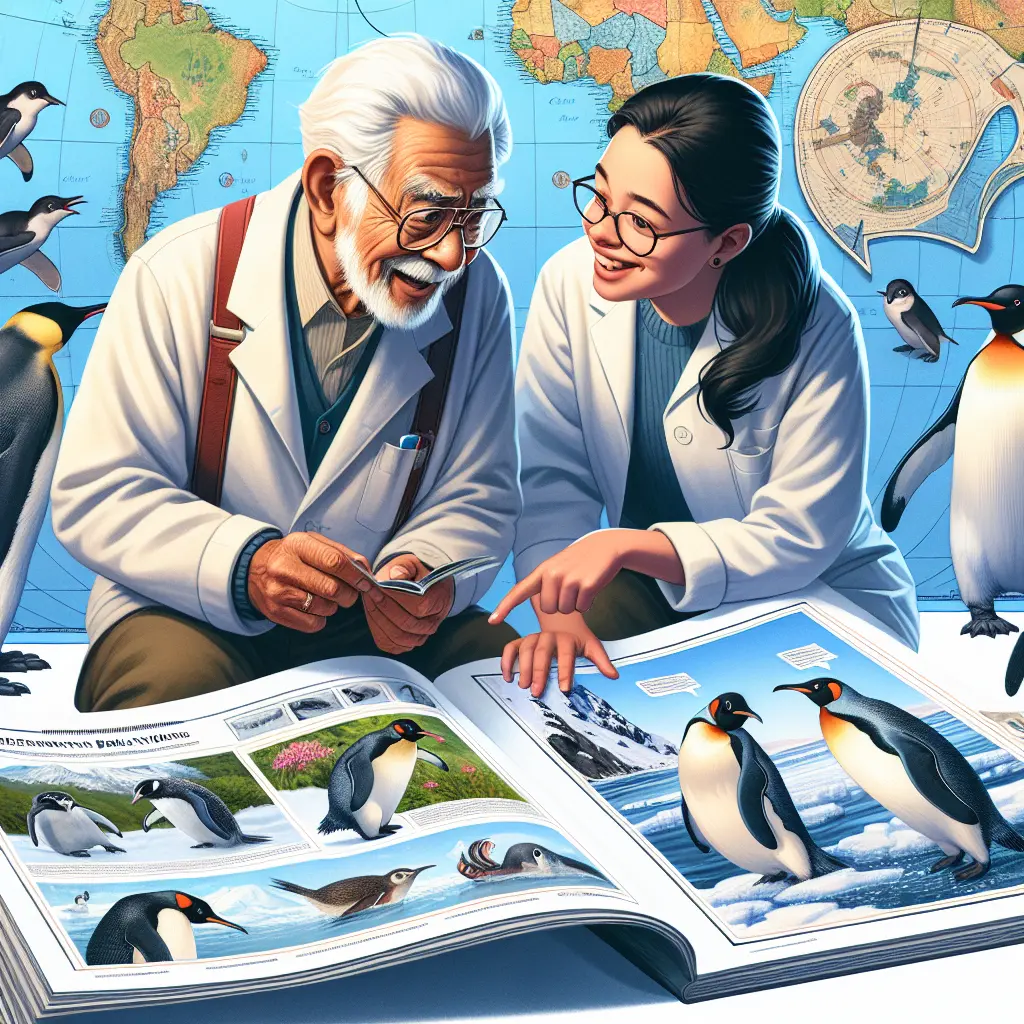 Representation of Martin Williams and Ruth Roberts Discuss New Animal Behaviors in National Geographic's Secrets of the Penguins
